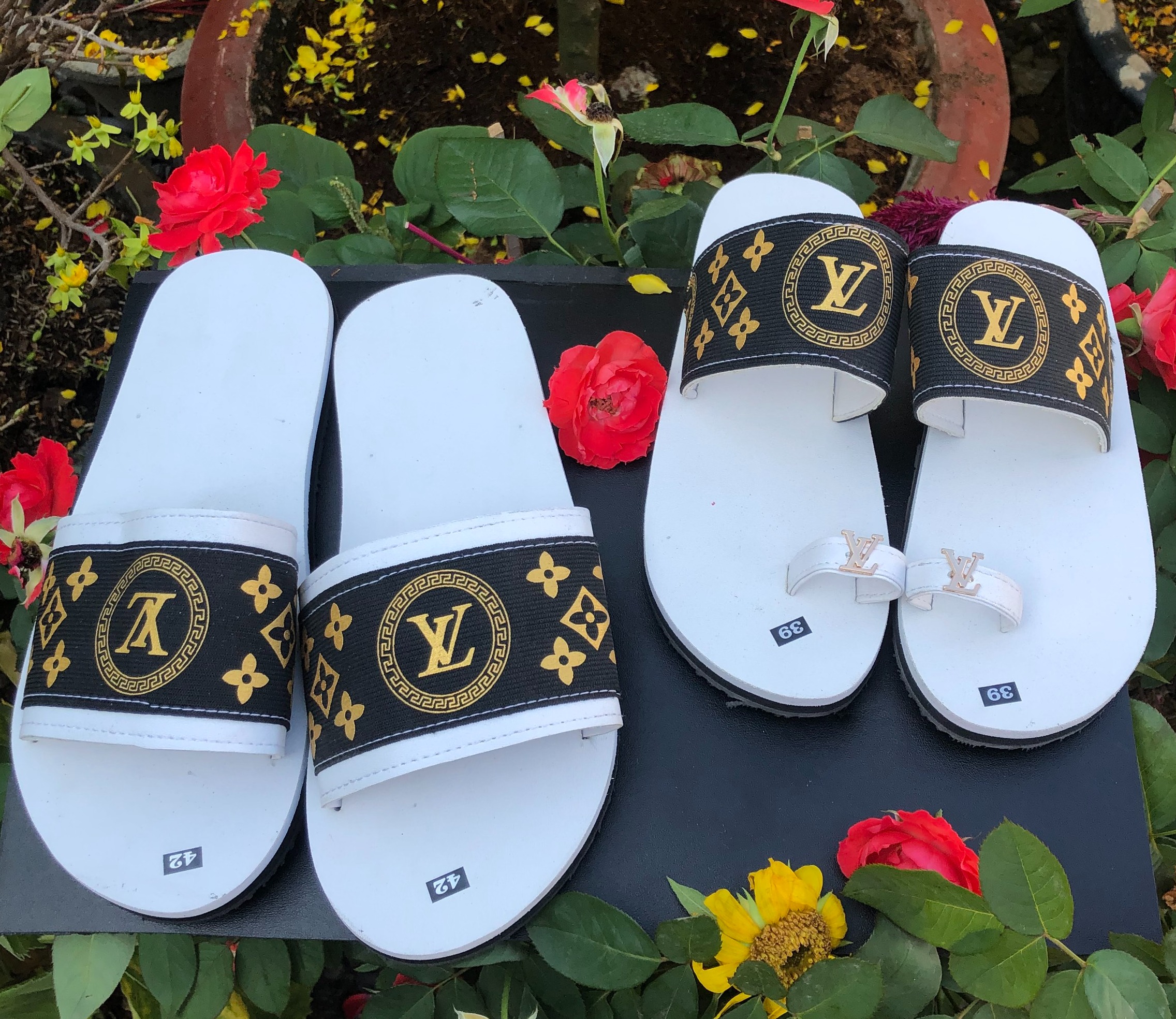 [FREESHIP + HOÀN TIỀN 50K] sandal đồng nai dép cặp nam nữ ( đế trắng quai đen xl ) size từ 35 nữ đến 42 nam