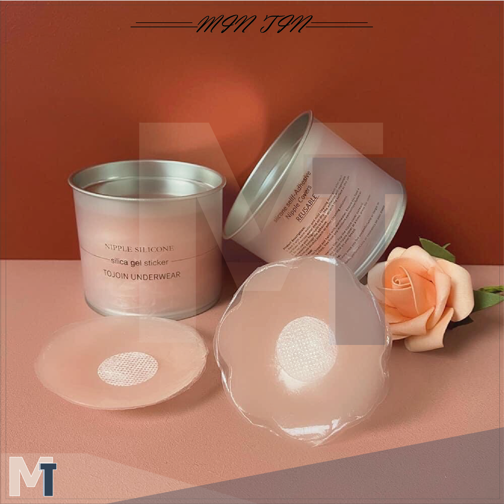 Hộp 5 cặp dán ti - dán ti silicon sử dụng nhiều lần h02