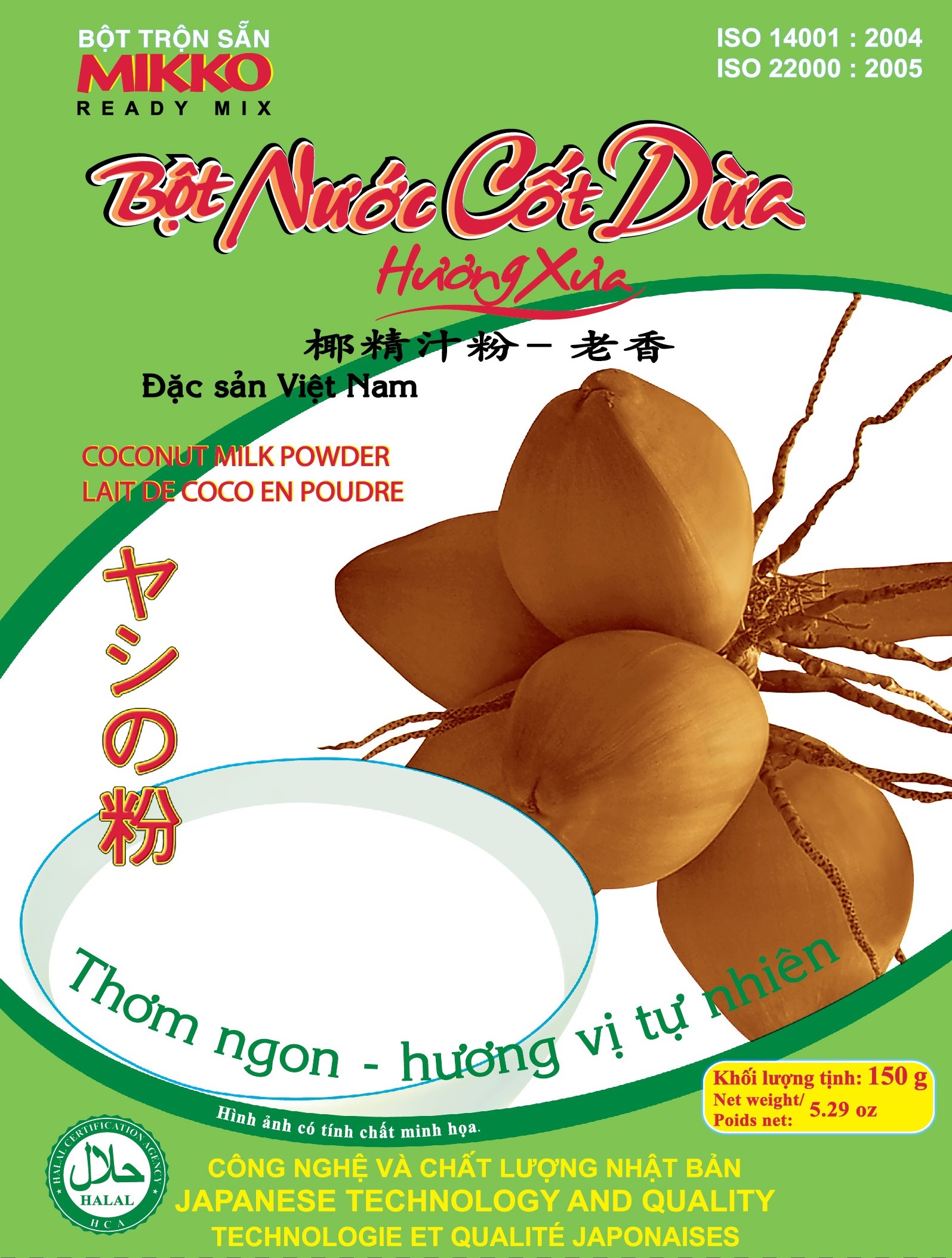 MIKKO – Bột nước cốt dừa 150gr