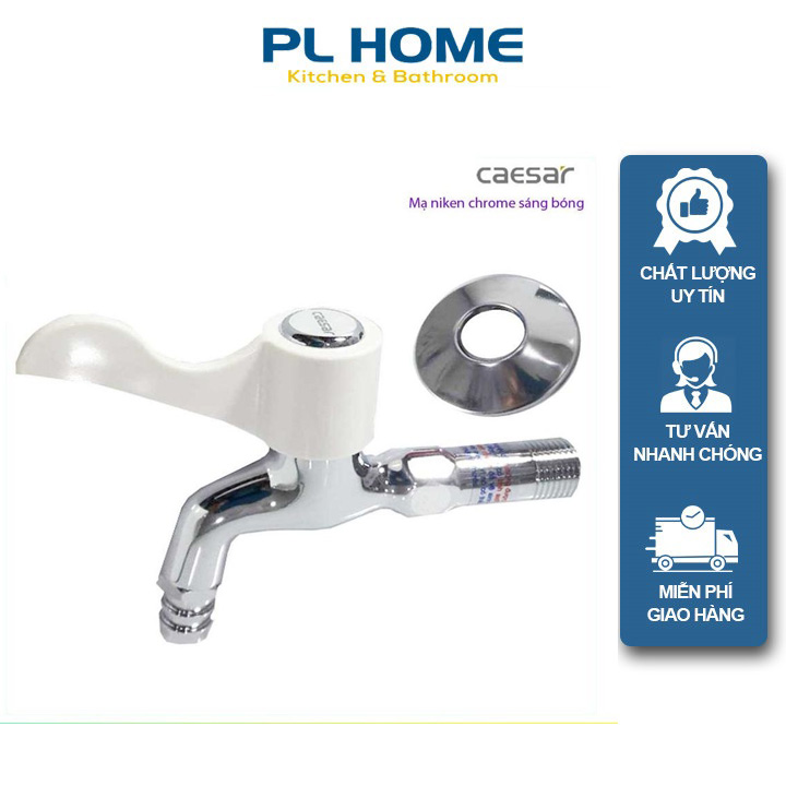 Vòi Nước Gắn Tường CAESAR dùng làm vòi hồ, vòi máy giặt, vòi sân vườn