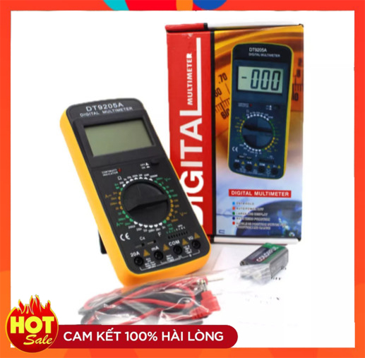[Freeship] ĐỒNG HỒ ĐO ĐIỆN ĐA NĂNG DIGITAL DT-9205A - Đồng hồ sửa chữa điện tử - Đồng hồ đo dòng điện cao cấp