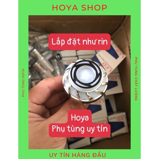 Đèn hậu bi cầu viền 7 màu lắp wave dream sirius