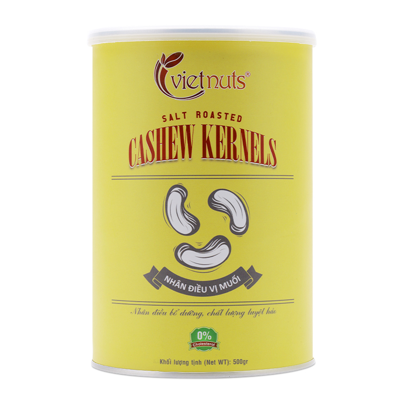 Nhân điều vị muối Vietnuts hộp 500g