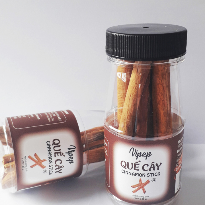 Quế cây vipep hũ 20gr ⚡ hàng cao cấp ⚡ vỏ quế khô được dùng để tạo mùi thêm đậm đà món ăn