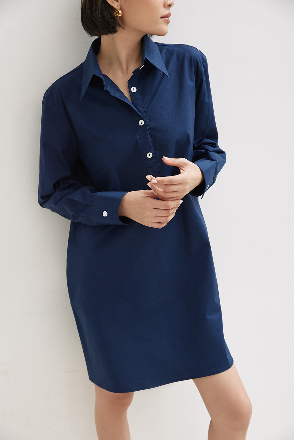 Nosbyn - đầm sơ mi tay dài - n302-d005