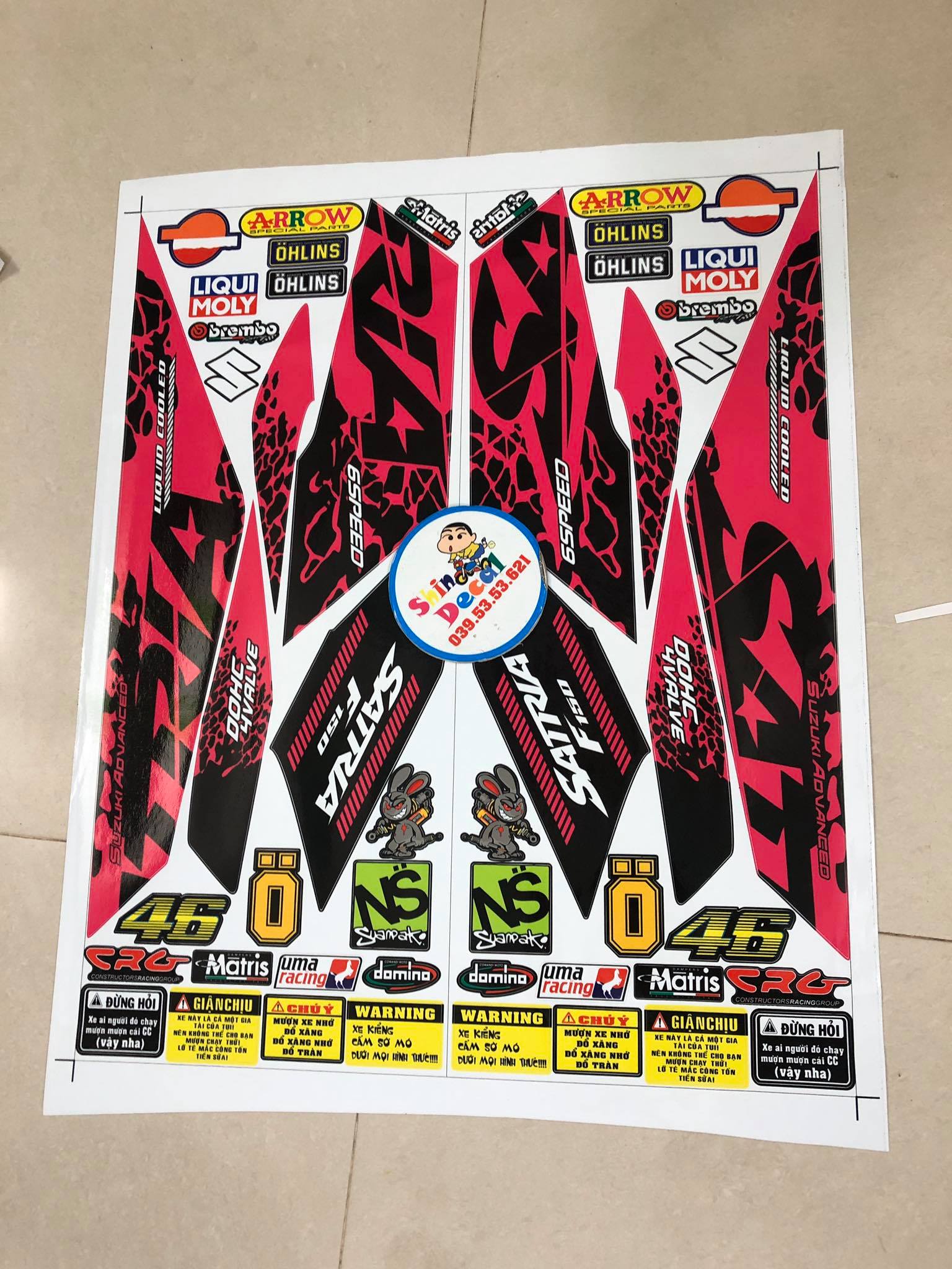 Tem rời Raider Fi đỏ đen