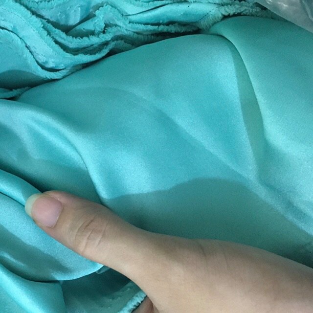 Vải phi mờ dày phồng 1mx khổ 1,5m xanh ngọc