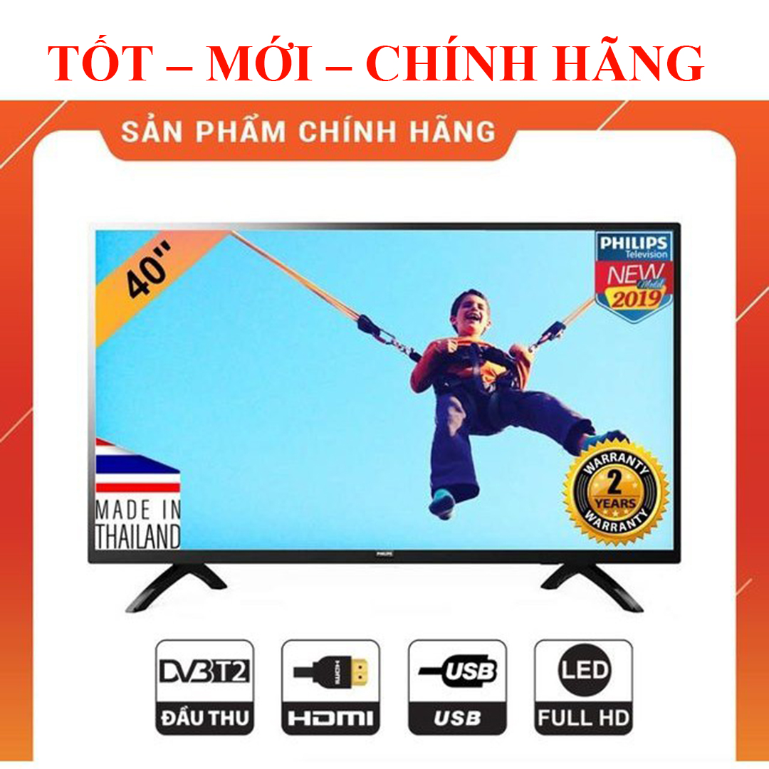 Tivi 2020 Philips 40 Inch Full HD 1080P SX Thái Lan Bảo hành tại Philips