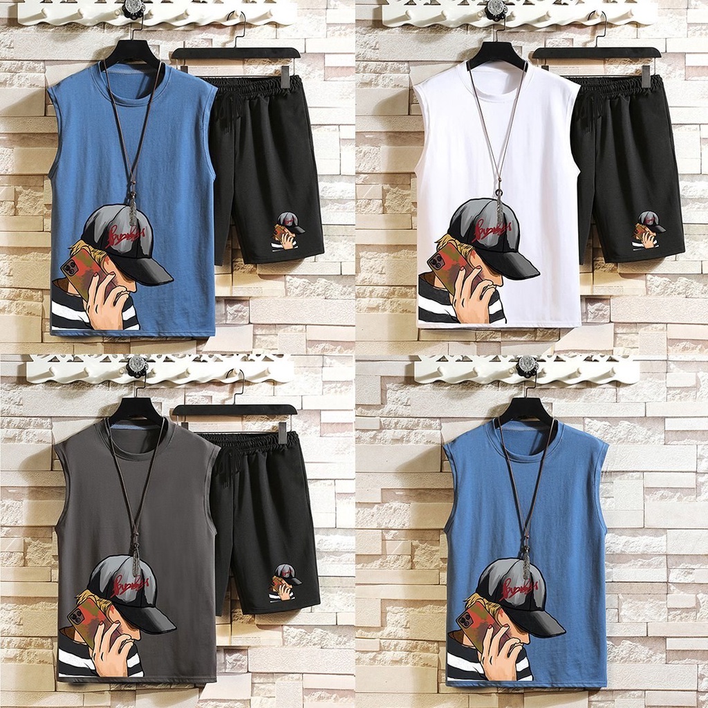HOÀN TIỀN 15% - Bộ ba lỗ mùa hè HipHop cho bé trai bé gái chất cotton thấm hút mồ hôi size đại đến 65kg