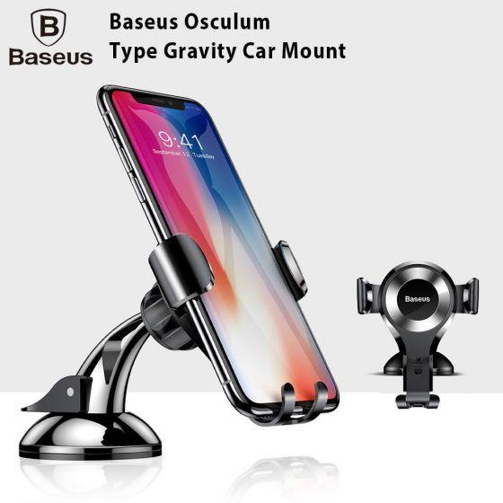 Giá đỡ điện thoại trên ô tô hít chân không Baseus Osculum Type Gravity Car Mount