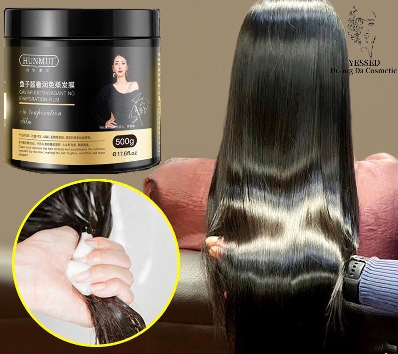 Mặt nạ tóc Trứng cá muối 500G Dành Cho Mọi Loại Tóc Dạng Kem Ủ Phục Hồi Tóc Hư Tổn Bóng Mượt Giảm Khô Xơ