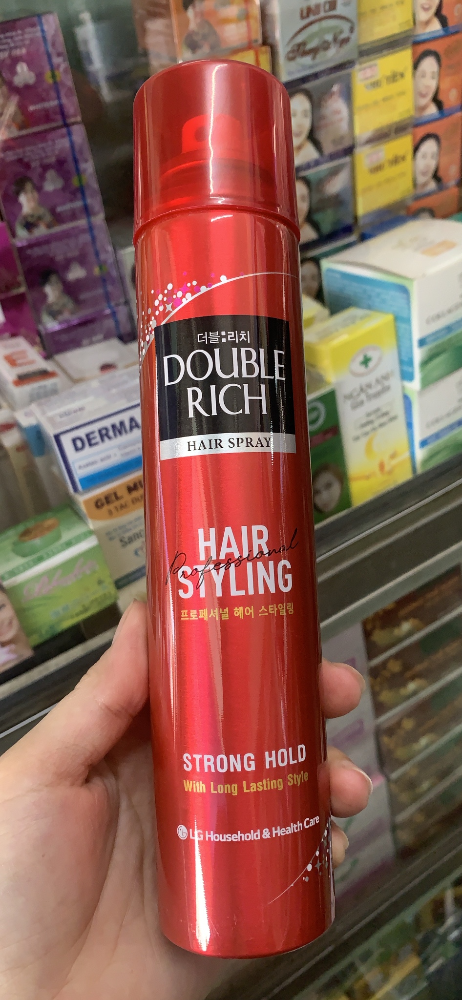 Double rich keo spray dưỡng tóc double rich 170ml