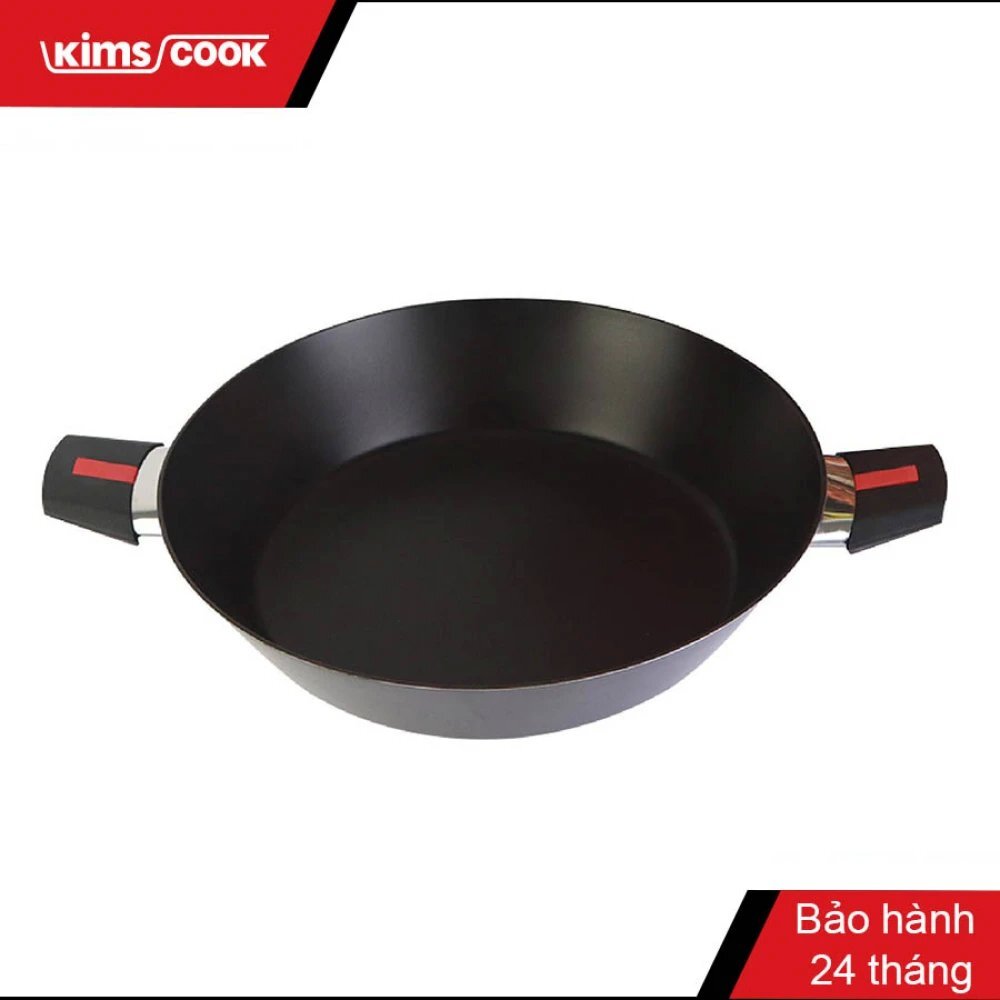 Chảo paella đáy từ hợp kim nhôm chống dính kims cook 30cm