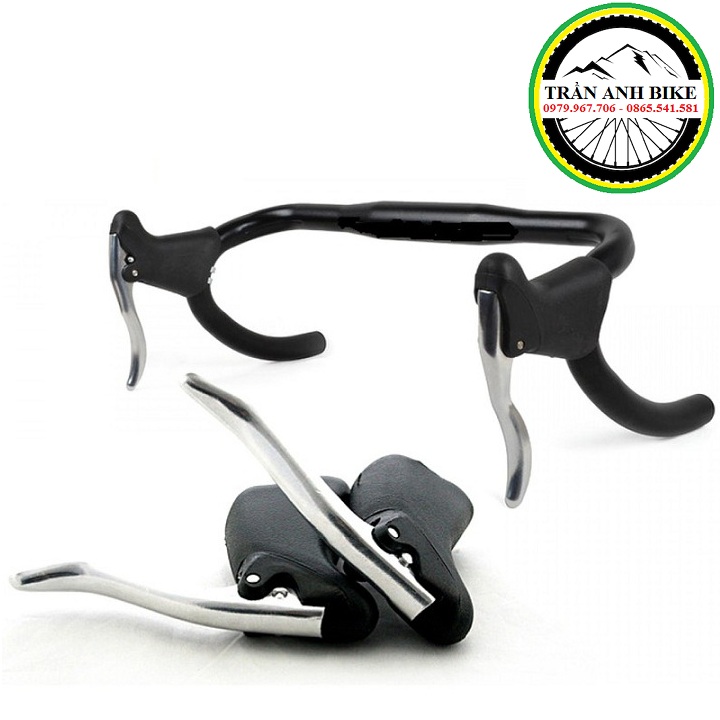 Cặp tay phanh nhôm sừng xe đạp - Kiểu 1