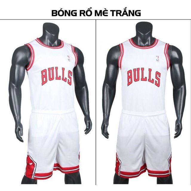 ◊ ÁO BÓNG RỔ NBA BULL WHITE