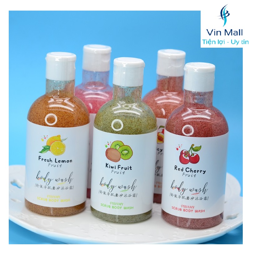 Sữa tắm hoa quả fruit scrub body wash - mẫu mới