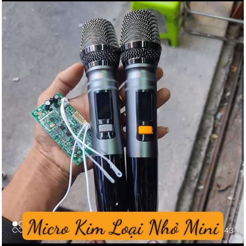 Micro Kim Loại Sóng UHF - Đầu Mic UGX Hút Tốt Đủ 3 Dãy Âm - Ít Hao Pin Dành Cho Mọi Loa Kéo - MS1