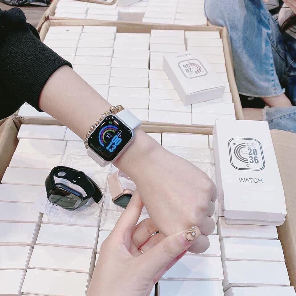 [HCM]Đồng hồ Smart Watch thông minh Y68 kết nối bluetooth với điện thoại đo bước chân và calor tiêu thụ hàng ngày ( Có clip thật từ đánh giá khách hàng )