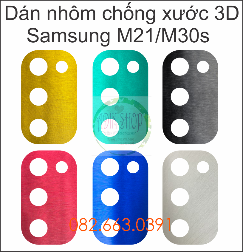 Dán decal nhôm chống xước camera samsung m51 / m21 / m30s