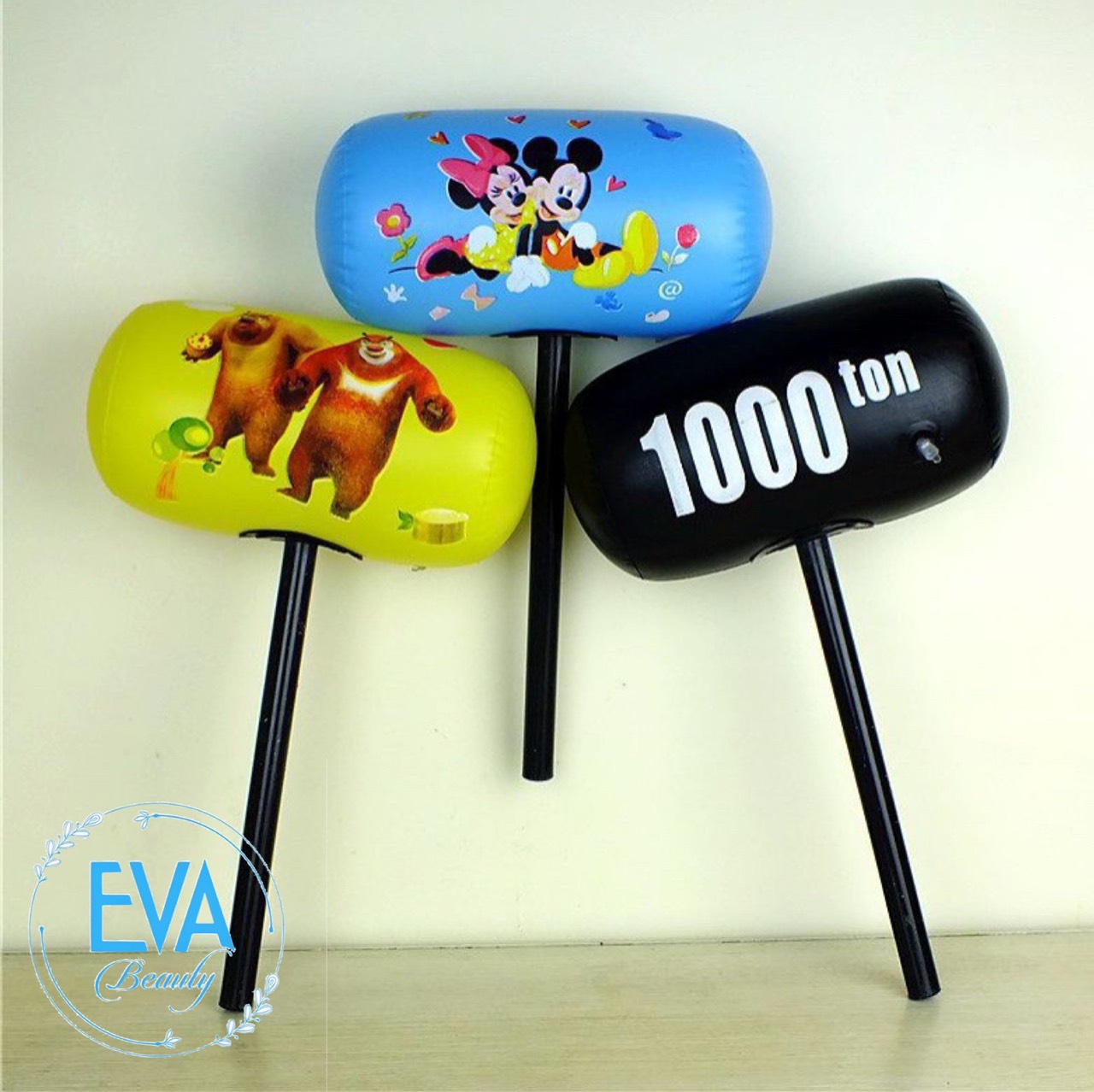 Đồ Chơi Búa Hơi Cầm Tay Hoạ Tiết Hoạt Hình Cho Bé 50 Cm / Bóng Phao Bơm Hơi Hình Búa Hoạt Hình Cute M3511