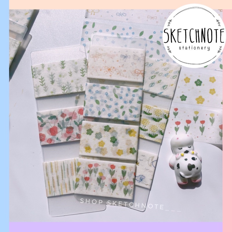 Washi chiết Washitape hoa họa tiết WS020