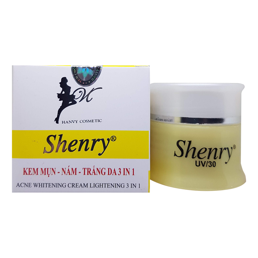 Kem mụn nám trắng da 3 in 1 shenry 10g