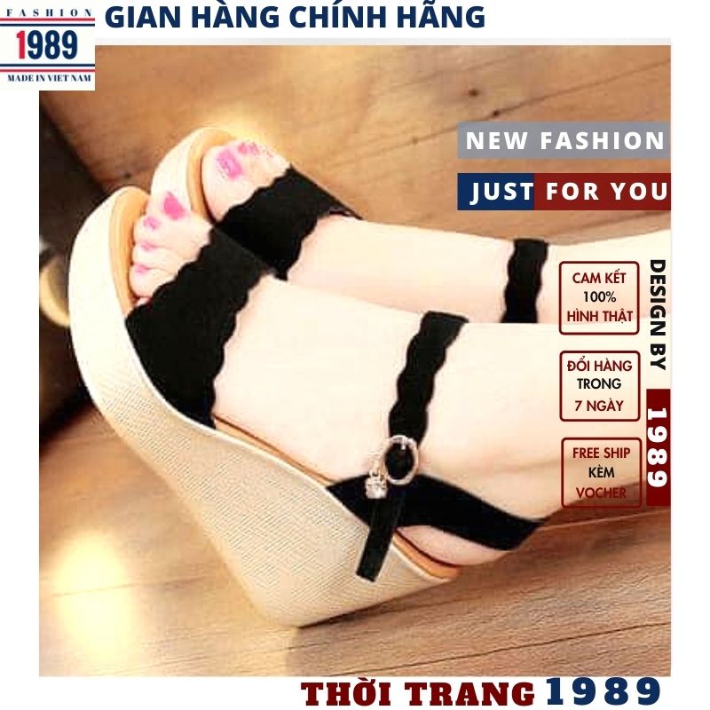( RẺ VÔ ĐỊCH ) DÉP NỮ , GÓT XUỒNG, SANDANL SIÊU XINH SIÊU HÓT độn đế từ 7 10 cm , THỜI TRANG 1989 5