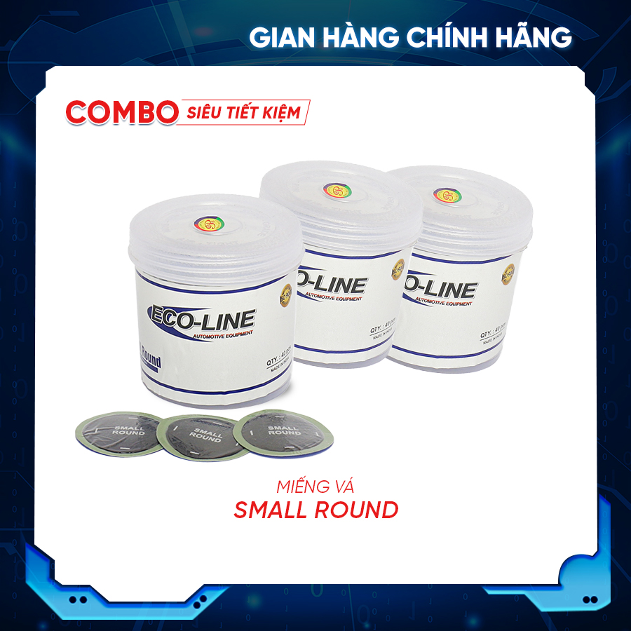 Bộ 5 hộp miếng vá săm small round - tiêu chuẩn mỹ