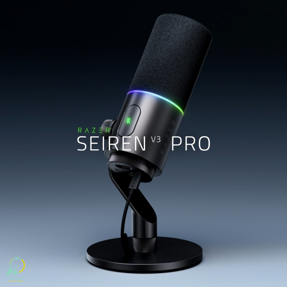 Razer Seiren V3 Pro — Micro thu âm Dynamic chuẩn USB Type-C & XLR dành cho streamer và nhà sáng tạo nội dung