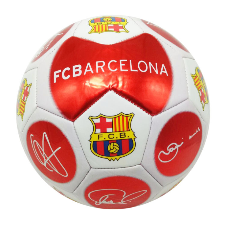 Bóng logo Real Madrid Barcalona kèm chữ ký sắc nét, quà tặng bạn bè - LiDO Sports