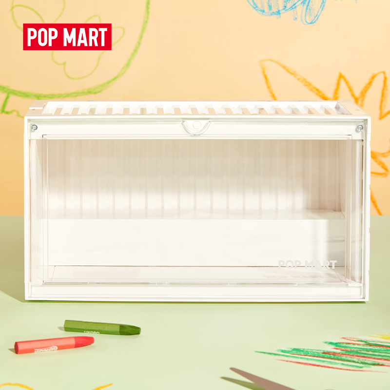Pop mart baby molly when i was three！series action figures - container luminous figure display box