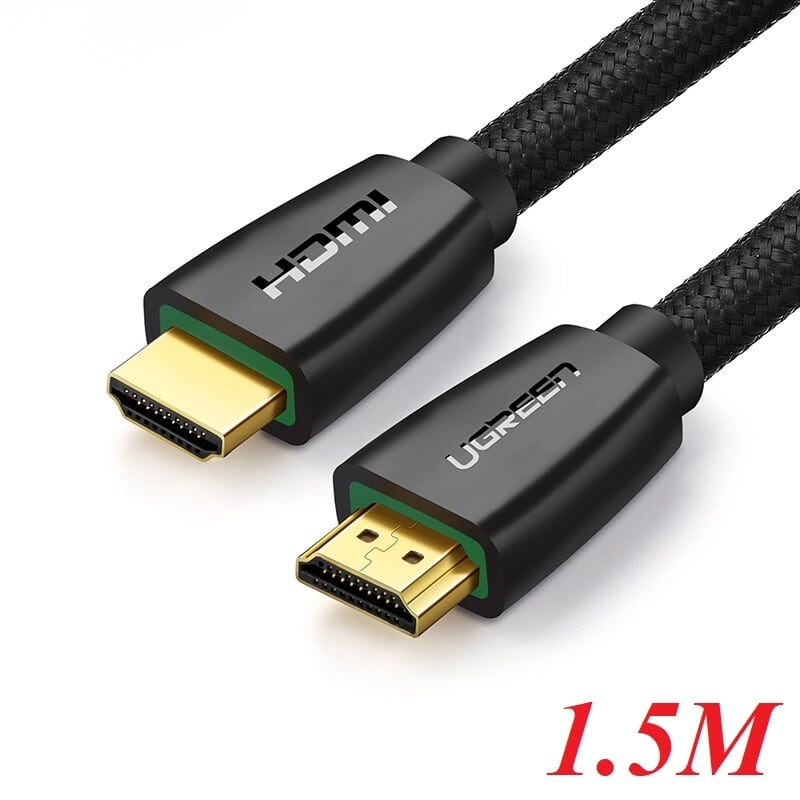 Ugreen 40409 1.5m màu đen cáp tín hiệu hdmi chuẩn 2.0 hỗ trợ phân giải 4k hd118