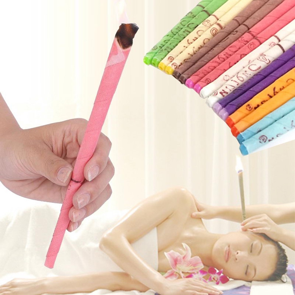 Đôi nến xông tai spa thư giãn nến thảo dược nến vệ sinh tai massage dạng loe