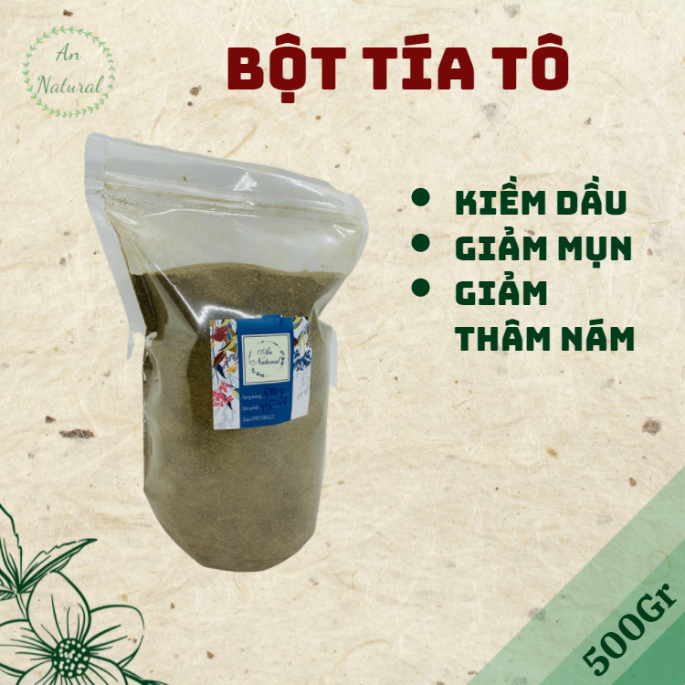 1kg bột lá tía tô nguyên chất - an natural