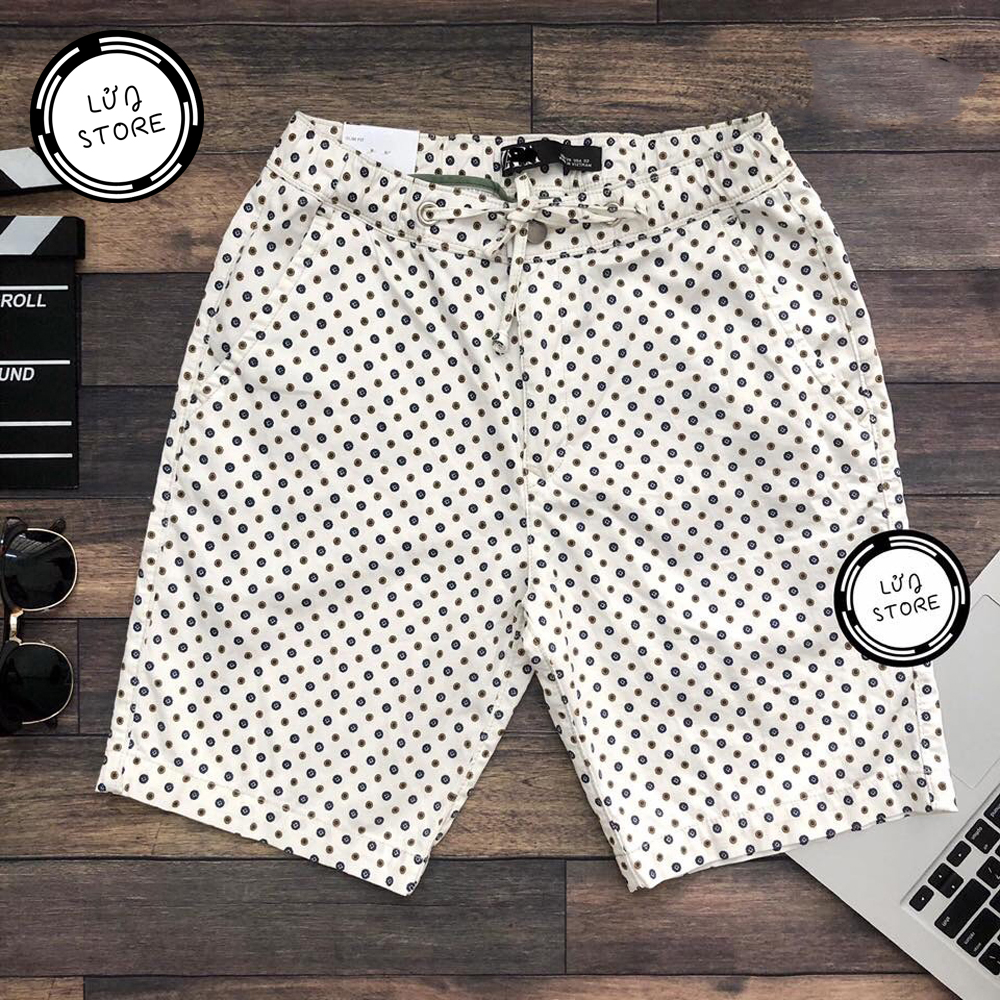 Quần short nam lưng thun chấm bi LỬNG STORE - LT58