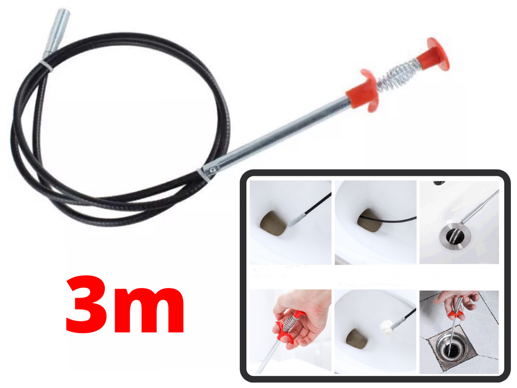 Cây gắp rác thông cống đa năng dài 3m