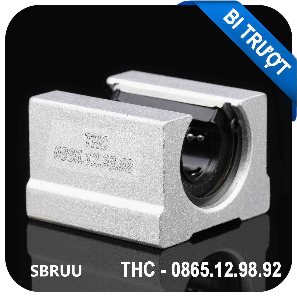 Con Trượt Tròn Bi Trượt SBR Loại Tốt Ø12 16 20 25mm Bạc Trượt Chuyển Động Trơn Tru Không Giật Không Kẹt Chính Xác
