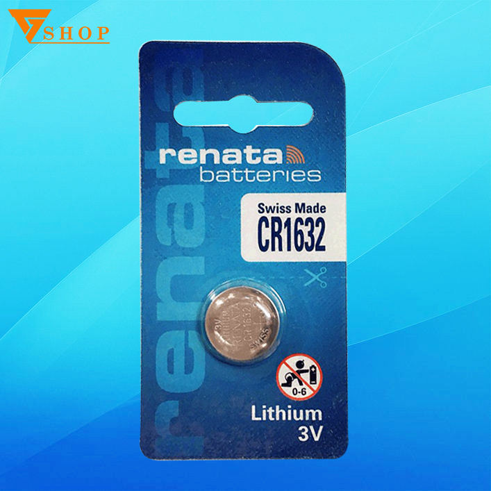 1 viên pin cr1632 renata 3v, pin remote cr1632