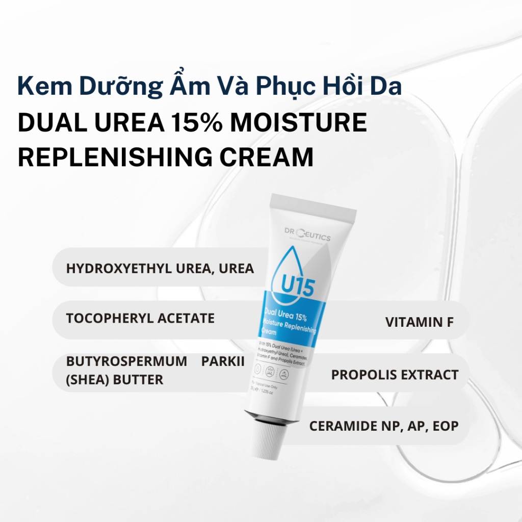 Kem Dưỡng Ẩm Và Phục Hồi Da DrCeutics Dual Urea 15% Moisture Replenishing  Cream (35g) - U15 | Lazada.vn