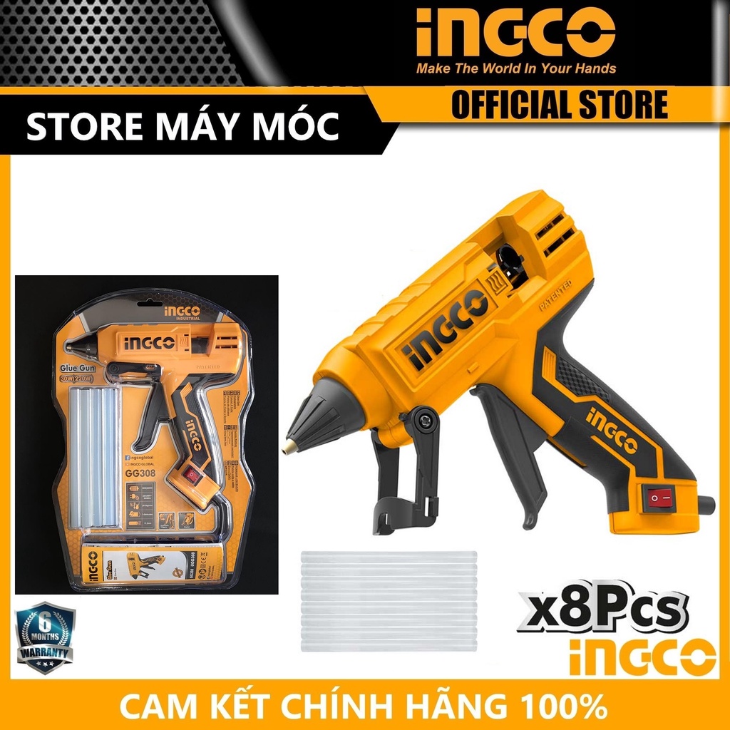 Máy bơm keo 30w 11.2mm ingco gg308 - hàng chính hãng