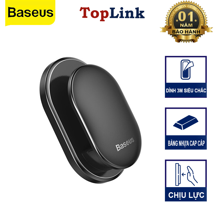 Móc Treo Đồ Dán Tường Mini Baseus Bộ 4 miếng Sử Dụng Trên Xe Hơi, Văn Phòng, Nhà Riêng Tiện Dụng - TopLink