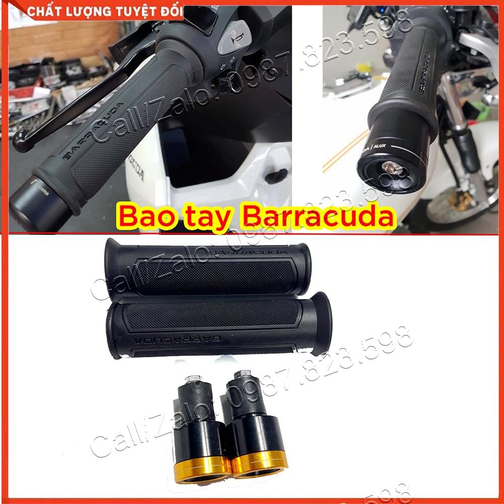 Bao tay xe máy barracuda grips bản model 2021, bao tay gắn xe máy, tay ga