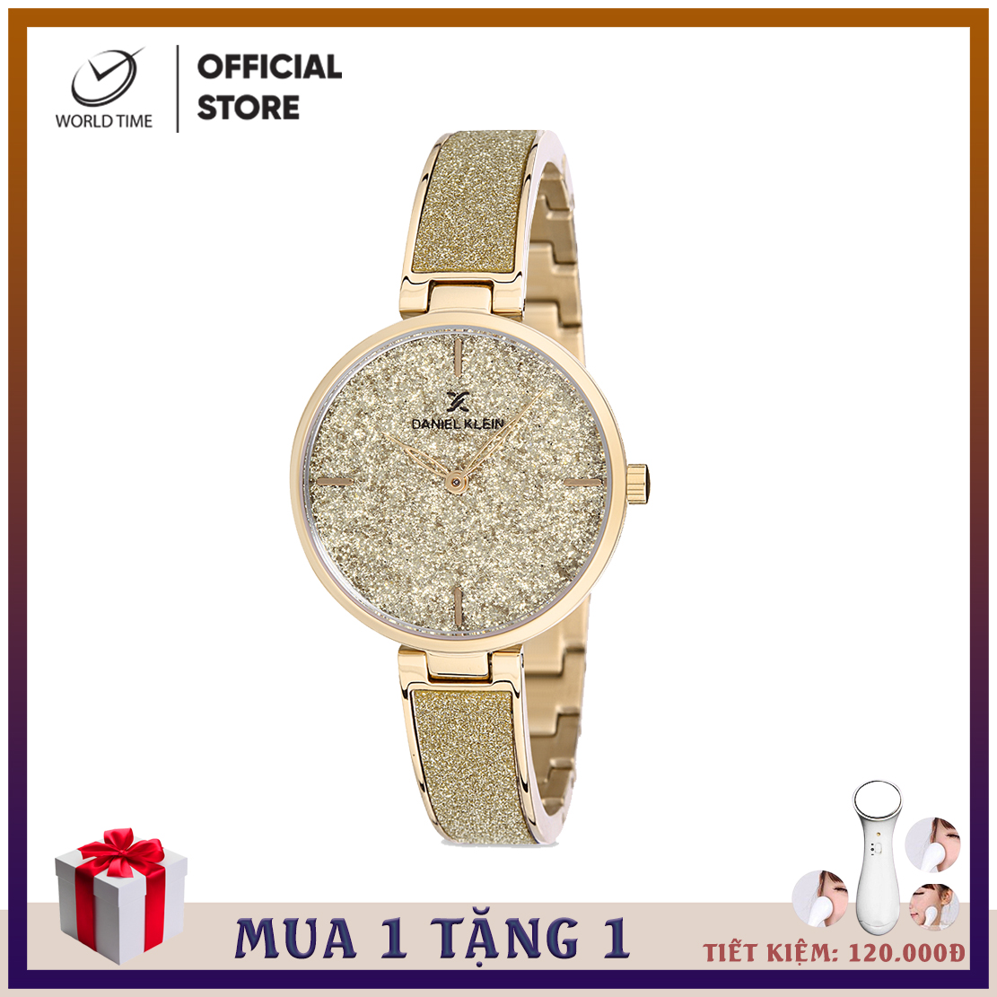 Đồng Hồ Nữ Dây Kim Loại,Daniel Klein DK12088, Full Box và Thẻ Bảo Hành Quốc Tế 2 Năm, Kính Mirenal, Chống Nước