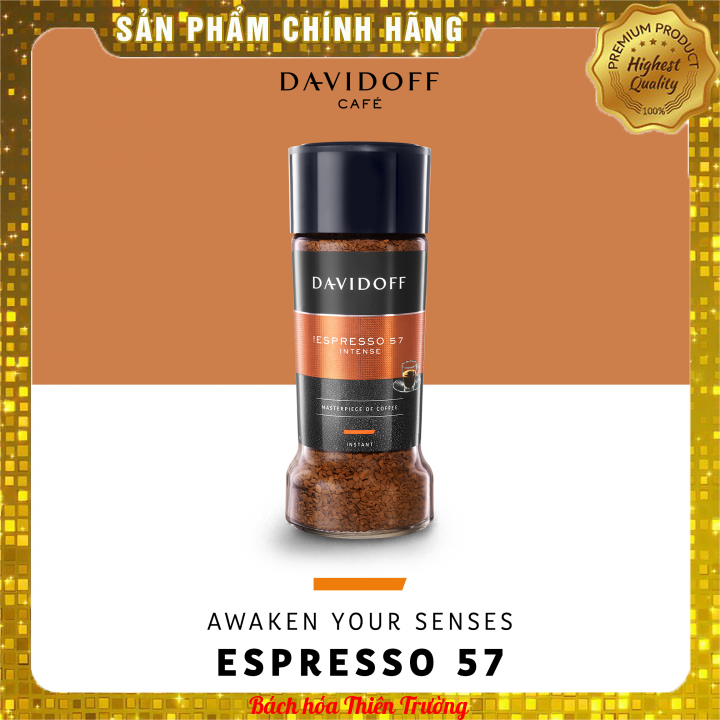 Cà phê đen Davidoff Espresso 57 – lọ 100g