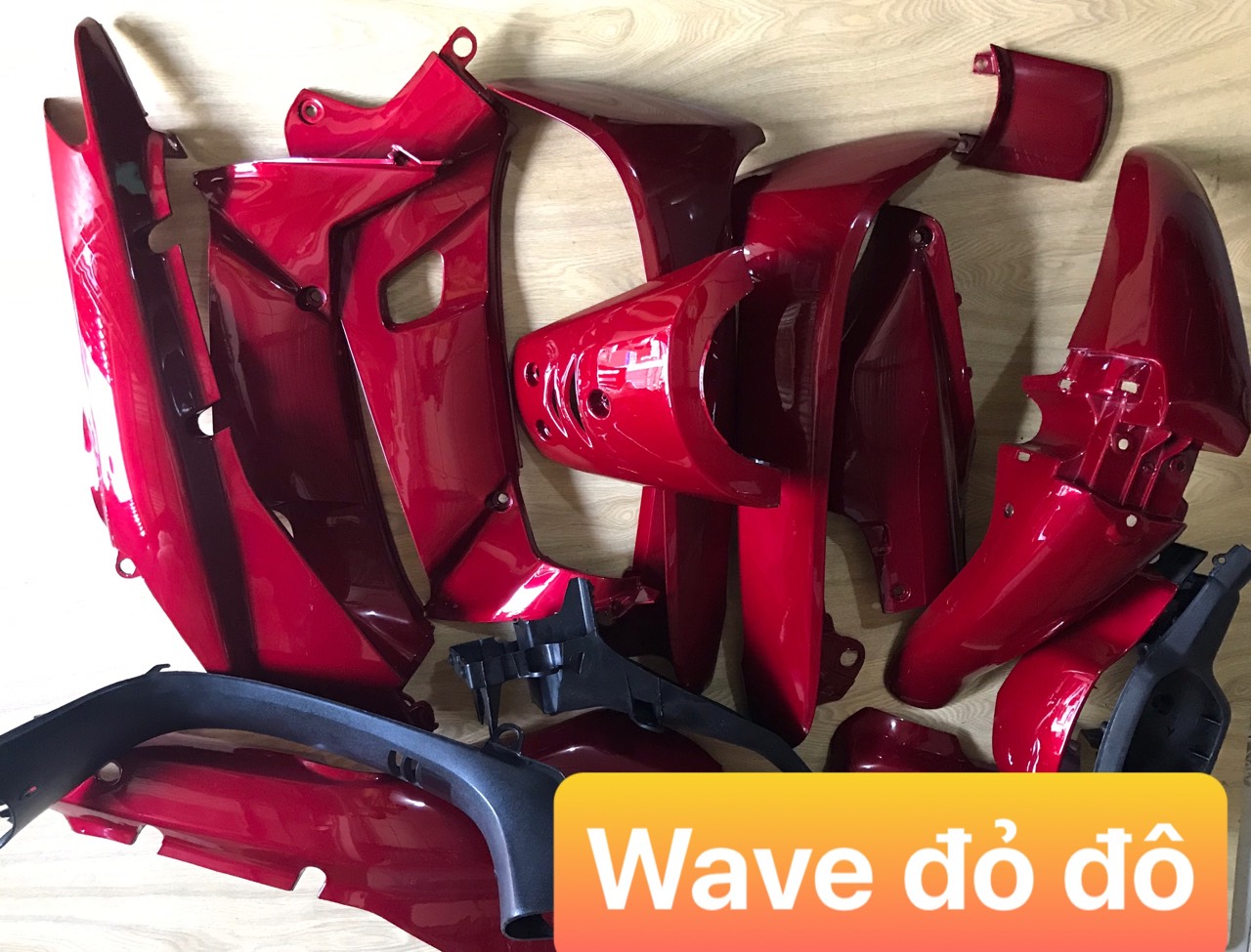 DÀN ÁO WAVE ĐỎ ĐÔ NHỰA NGUYÊN SINH LOẠI ĐẶC BIỆT:WAVE CŨ,WAVE A 2002-2008,WAVE ZX,WAVE 110,WAVE THÁI
