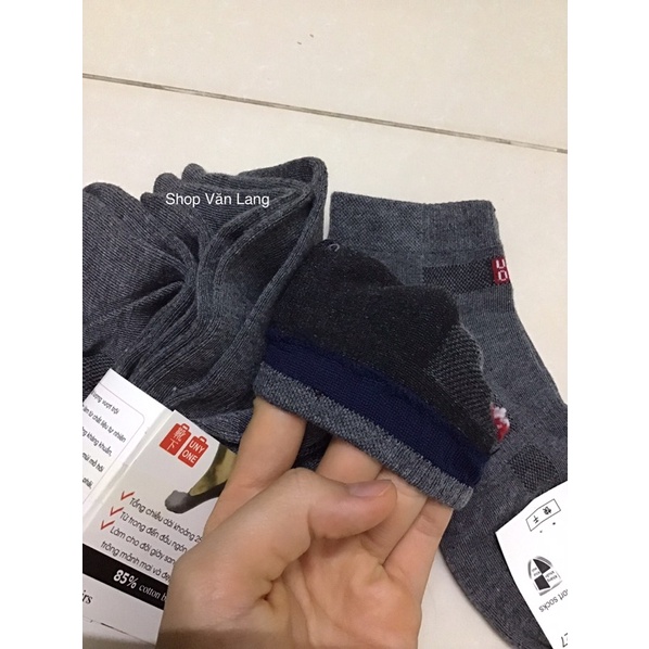 Tất nam Uniqlo cổ ngắn - Tất khử mùi hàng dày đẹp