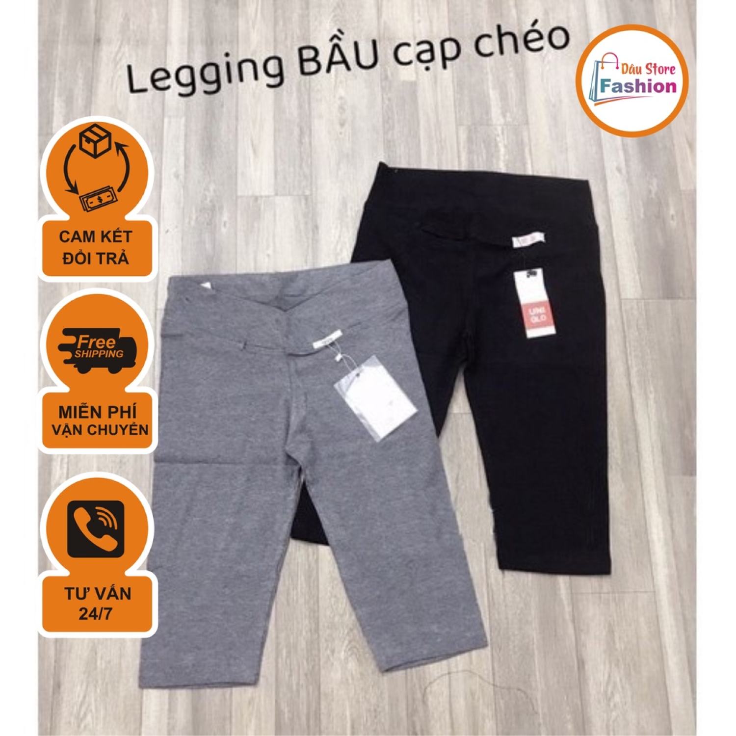 Quần bầu lửng - cạp chéo - leggging - chất liệu thun co giãn