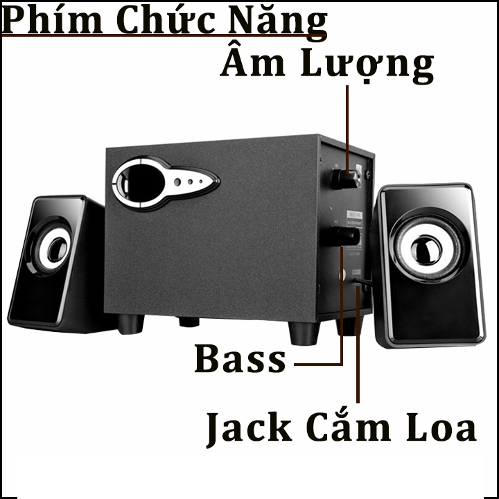 [BASS CỰC MẠNH] Bộ 3 Loa Máy Tính/ Vi Tính Cao Cấp Âm Bass Echo Hay - Nhỏ Gọn - loa vi tính - loa vi tính giá rẻ - loa máy tính giá rẻ - loa để bàn máy tính - loa mini - loa karaoke - JAVA Shop