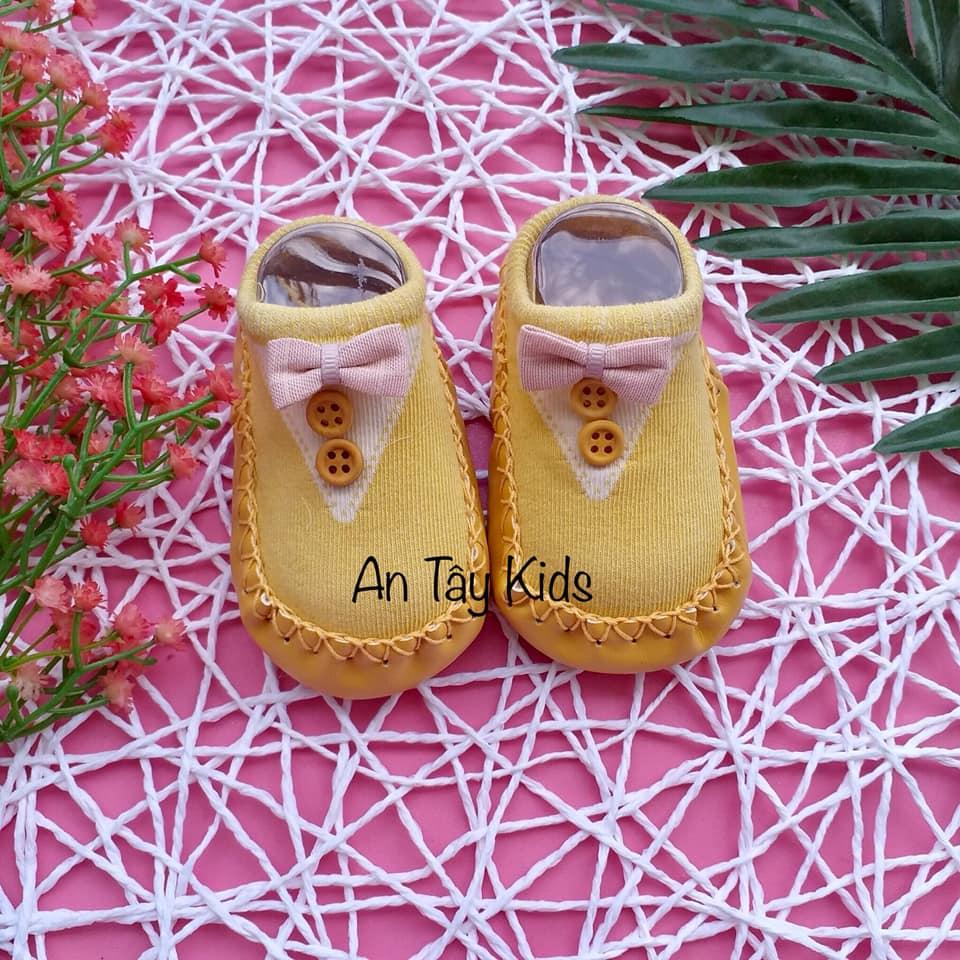 Giày Tất Tập Đi Chống Trơn Trượt Cho Bé Trai Và Bé Gái (Dài chân 10-11cm)