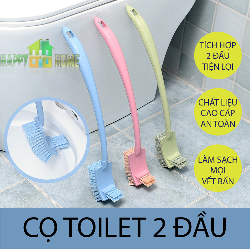 Chổi cọ toilet 2 đầu,dụng cụ chà toilet 2 đầu